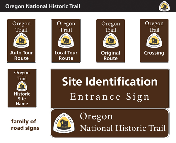 family of road signs