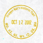 Photo image of NPS Passport cancellation stamp. Photo image of NPS Passport cancellation stamp.