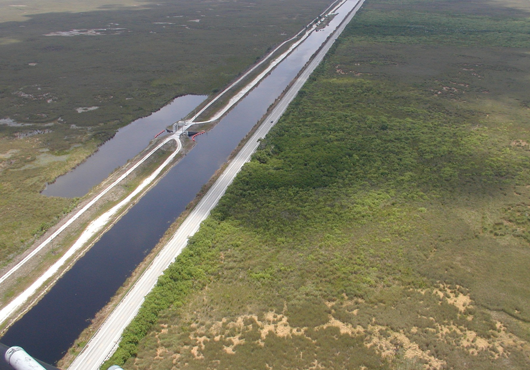 Aerial view of Tamiami Trail