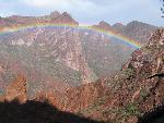 The Ajo Mountains during a winter rain