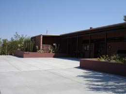 A view of the Kris Eggle Visitor Center.