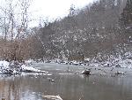 Snowy river scene