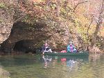 canoe on river