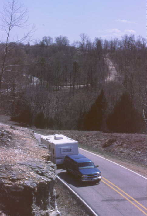 Winding rural road