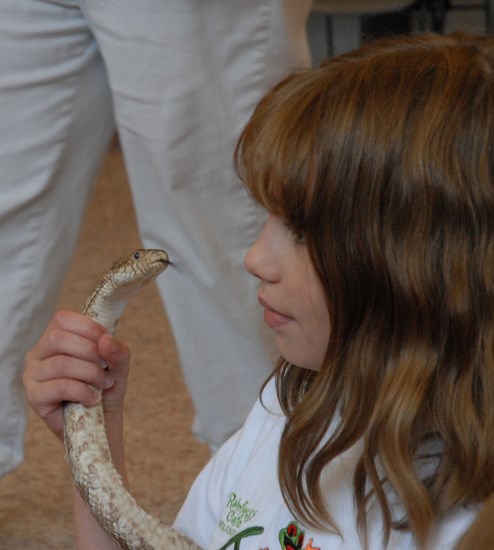 Child with snake