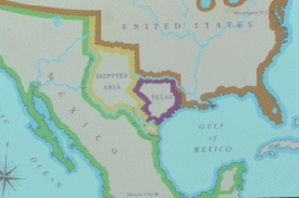 Conflicting claims to Texas