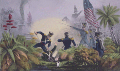 Fighting in the brush of Resaca de la Palma Fighting in the brush of Resaca de la Palma