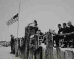Ladybird Johnson at the park dedication