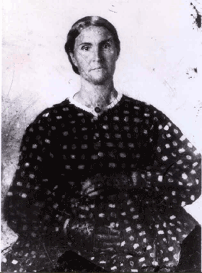 Photo of a woman believed to have been Mary B. Lively, who settled on the island just prior to the Civil War with her husband Amos Lively and her family.