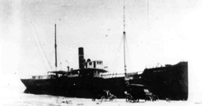 The USS Nicaragua ran aground on Padre Island during a storm in 1912.