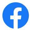 Facebook Logo Facebook Logo. A white lowercase letter f within a blue circle.