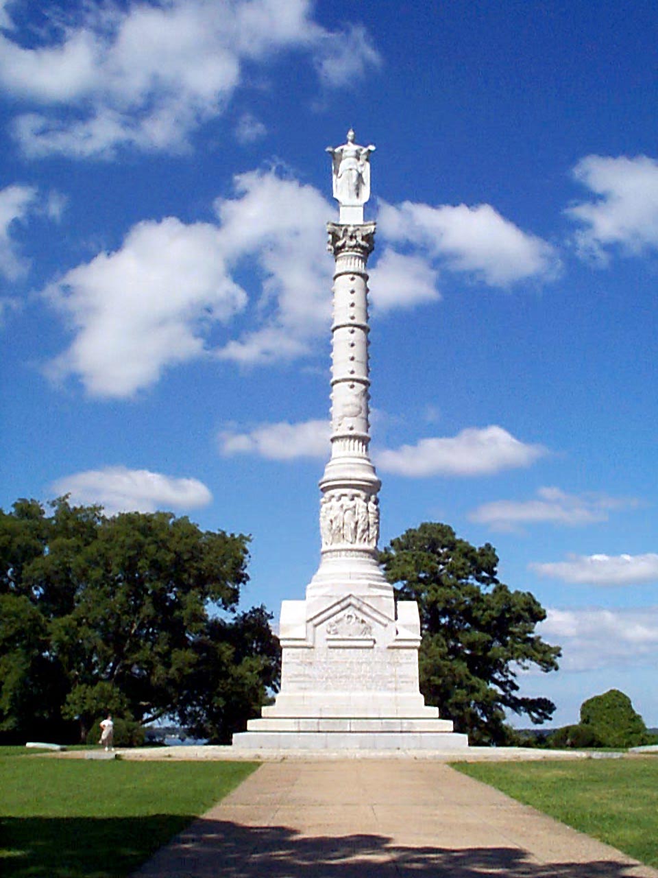 This is an image of the Yorktown Victory Memorial at Colonial National Historical Park