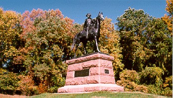 This is an image of Anthony Wayne Statue at Valley Forge National Historical Park