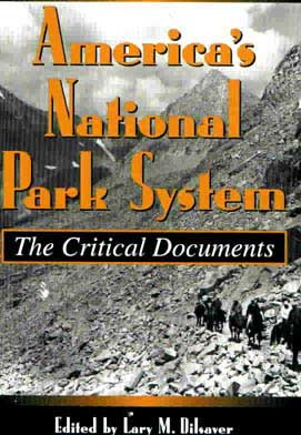 Cover of America's National Park Service: The Critical Documents.  With the image of trail mountain