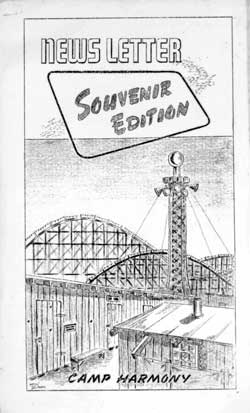 Cover of the Souvenier Edition of the Camp Harmony Newsletter