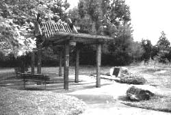 Ramada and historical marker at Walerga Park