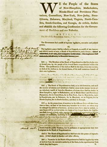 draft of the Constitution