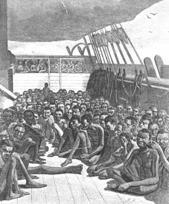 slaves on deck of ship