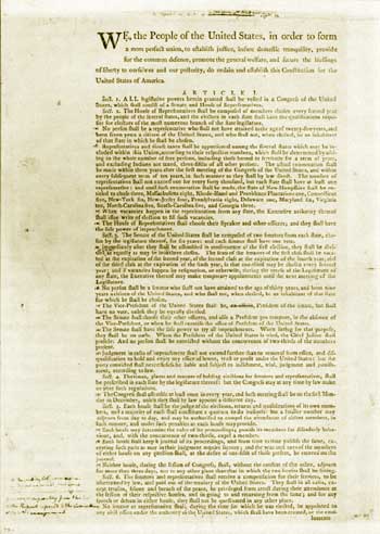 committee of style printing of the Constitution