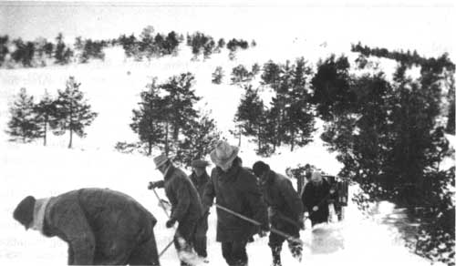 Civil Works Program trail construction, 1933