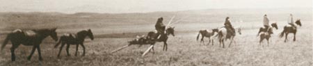 Native Americans on horseback