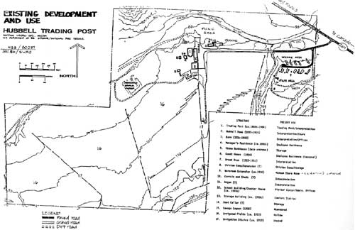 site map of Hubbell Trading Post