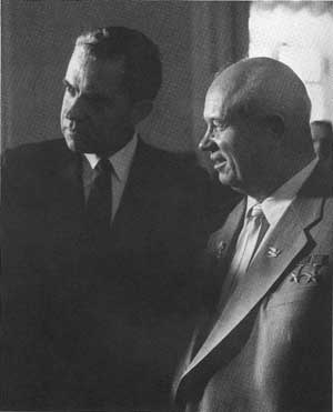 Nixon and Khrushchev