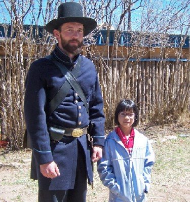 NM Volunteer (Living History encampment) and young friend