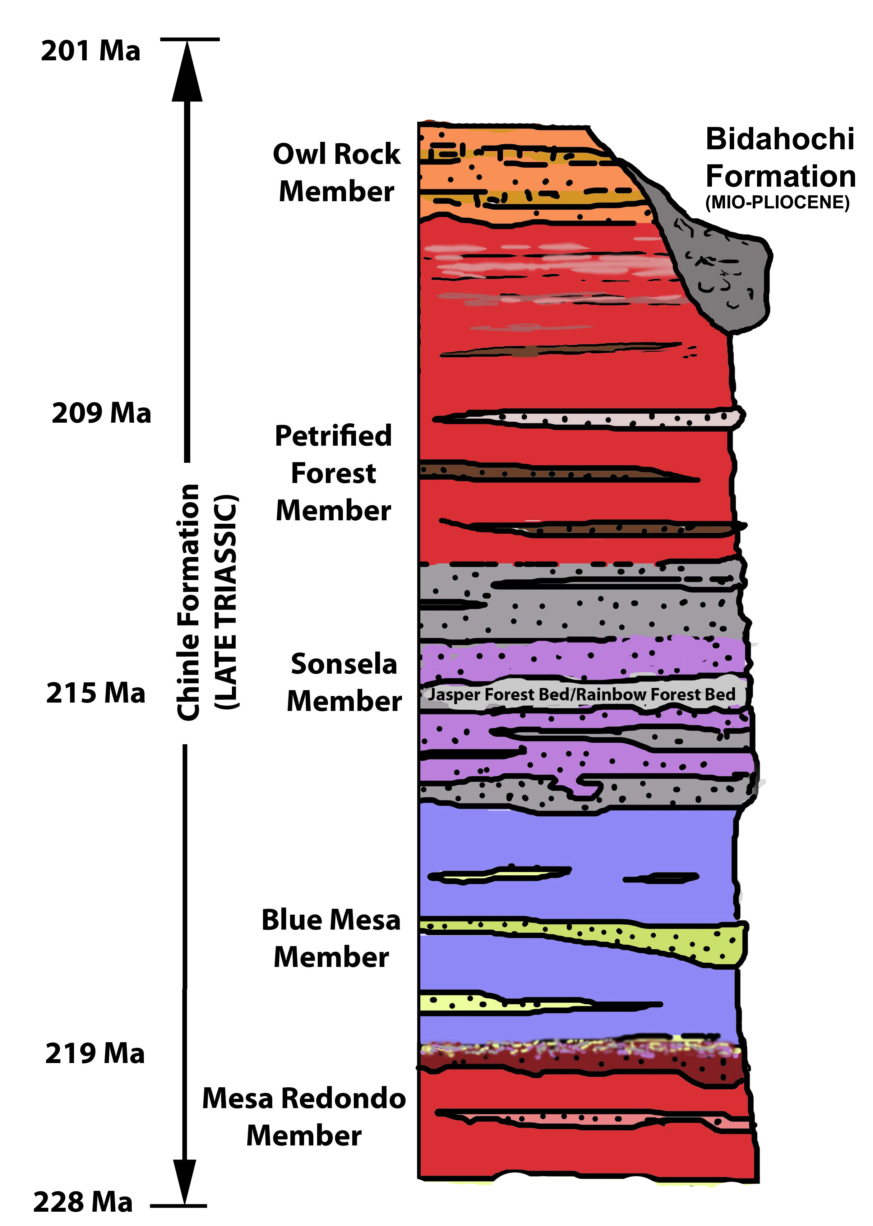 Petrified Forest National Park U0026 39 S First Park Geology Map Is