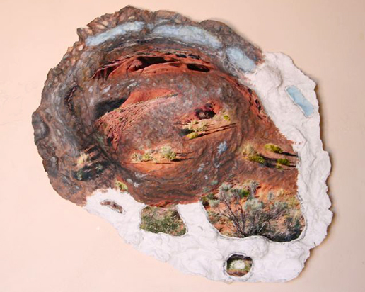 Kathy Levine, cast paper project in process 2012