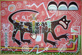 Michael Kabotie Painting