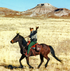 Riding a Horse in Petrified Forest National Park