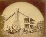 Ceremony at the Elkhorn Tavern circa 1880