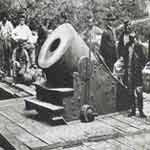 Seacoast mortar known as the Dictator.