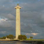 Perry's Monument on an overcast day.