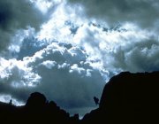 Storm clouds roll in over the High Peaks