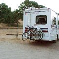 A typical RV site at the Pinnacles Campground