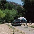 A typical campsite at the Pinnacles Campground