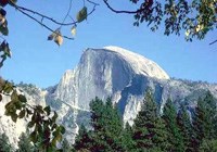 Half Dome rock outcrop at Yosemite National Park.