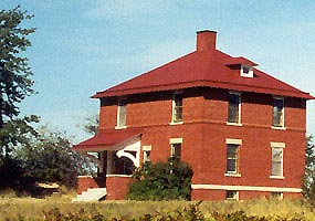 The single keepers quarters at the Au Sable Light Station.