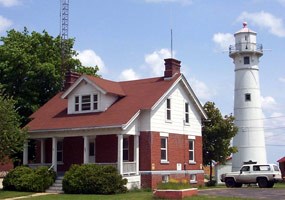 The Munising Front and Rear Range Lights and Auxiliary Station were added to Pictured National Lakeshore in 2002.