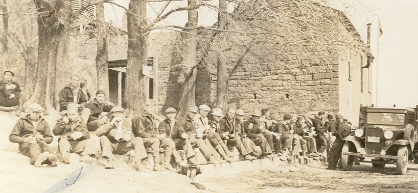 CCC workers at the fort
