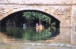 Canoes under Aqueduct