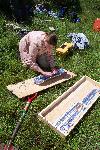 Fire Ecology photo 16: Preparing Sediment Cores