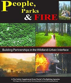 People, Parks & Fire publication's front page.