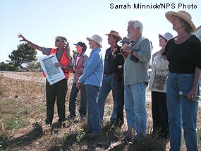 Lorraine Parsons, Project Manager, Park Service, gives an update on construction status.