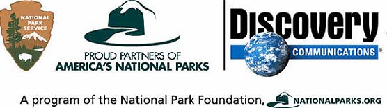 Logos of the National Park Service, National Park Foundation and Discovery Communications