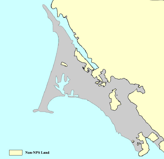Map of Non-NPS Land