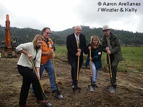 Groundbreaking event on October 15, 2007 at the Giacomini Ranch East Pasture south levee Groundbreaking event on October 15, 2007 at the Giacomini Ranch East Pasture south levee