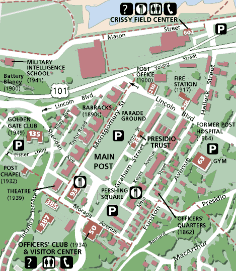 Main Post map